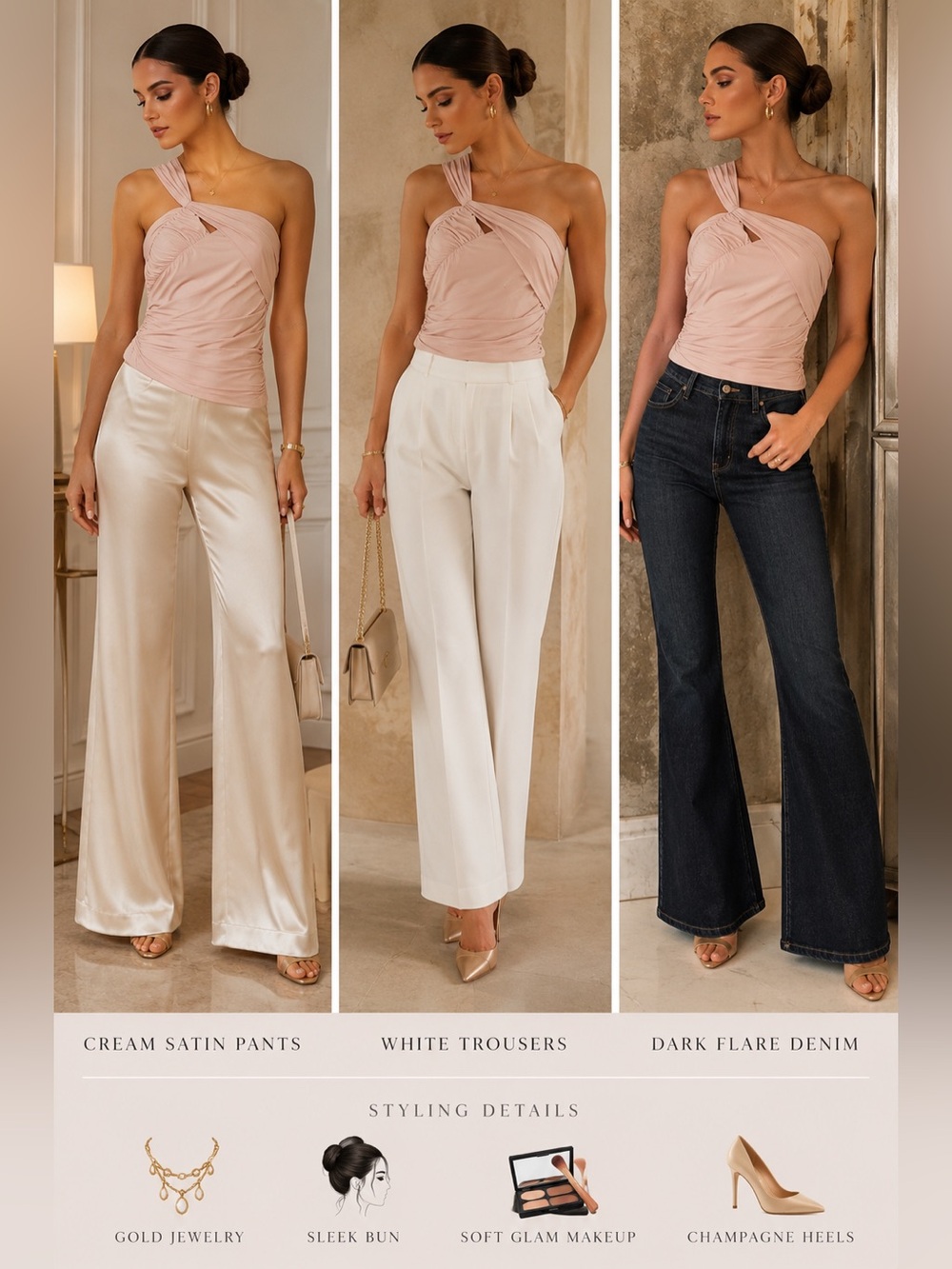 L.A.M.B. One Shoulder Blush Pink Ruched Knit Top Soft Glam Going Out Y2K SP